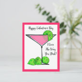 Carte Postale Valentin de pickleball Je t'aime la façon dont tu  (Debout devant)