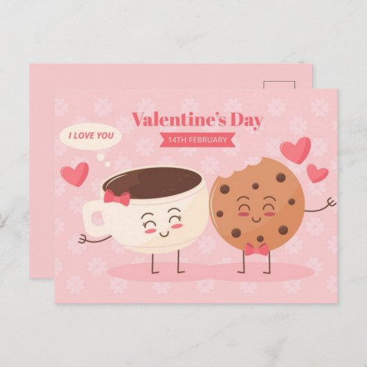 Carte Postale Valentine (Devant / Derrière)