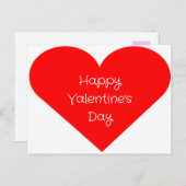 Carte Postale Valentine (Devant / Derrière)