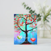 Carte Postale Valentine Abstraite (Debout devant)