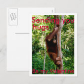 Carte postale Valentine câlin (Devant / Derrière)