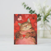 Carte Postale Valentine Cat (Debout devant)