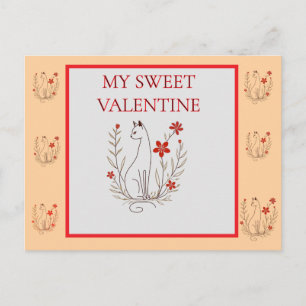 Carte postale Valentine Cat
