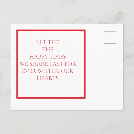 Carte postale Valentine Cat (Dos)