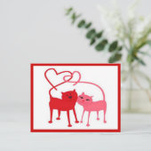 Carte postale Valentine Cats (Debout devant)