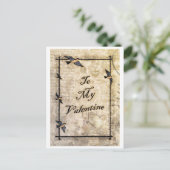 Carte postale Valentine de style victorien vintage (Debout devant)