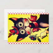 CARTE POSTALE VALENTINE DÉPLAISANTE (Devant / Derrière)