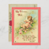 Carte postale Valentine Féerie vintage (Devant / Derrière)