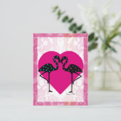 Carte postale Valentine Flamants roses (Debout devant)