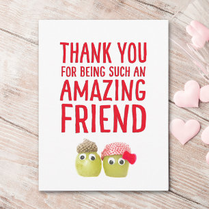 Carte Postale Valentine Friend – Cute Vegan Merci