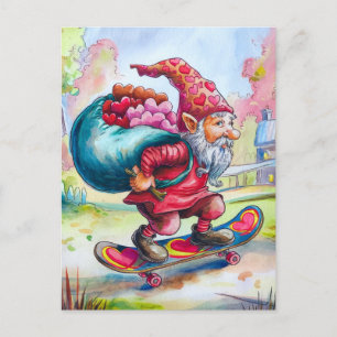 Carte Postale Valentine Gnome