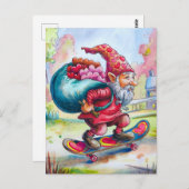 Carte Postale Valentine Gnome (Devant / Derrière)