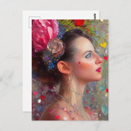 Carte postale Valentine Goddess (Devant / Derrière)