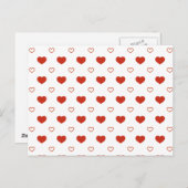 Carte postale Valentine Hearts (Devant / Derrière)