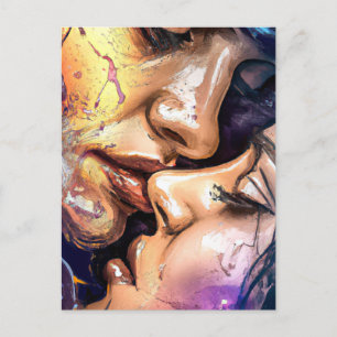 Carte postale Valentine Kiss