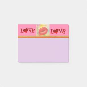 Carte Postale Valentine Kiss Post-It Notes