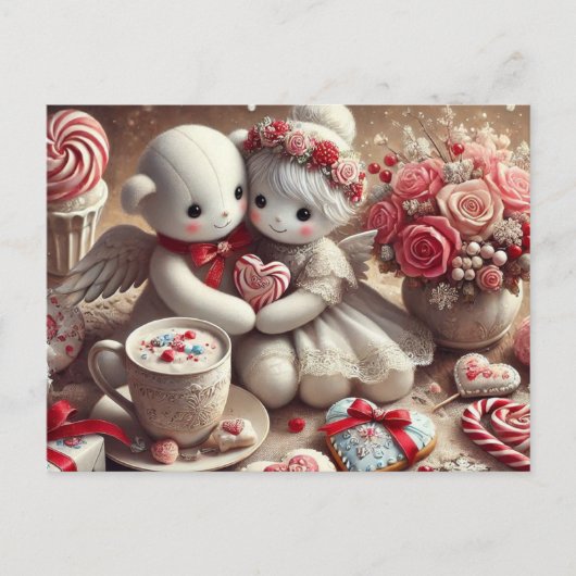 Carte Postale Valentine nounours (Devant)
