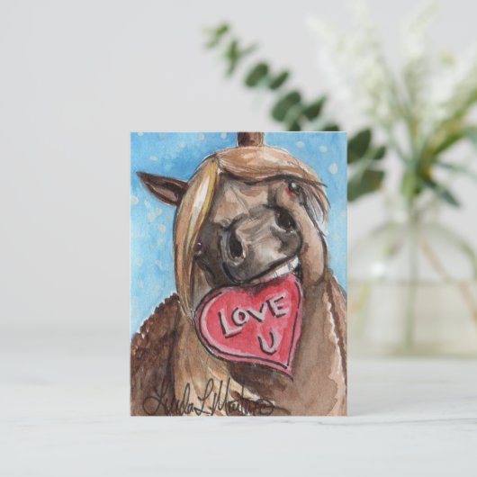 Carte postale Valentine Pony Taffy (Debout devant)