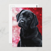 Carte Postale Valentine Puppy (Devant / Derrière)