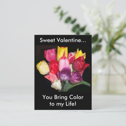 Carte postale Valentine Tulips (Debout devant)