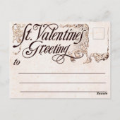 Carte Postale Valentine vintage (Dos)