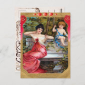 Carte Postale Valentine vintage (Devant / Derrière)