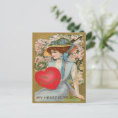 Carte Postale Valentine vintage (Debout devant)