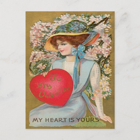 Carte Postale Valentine vintage (Devant)