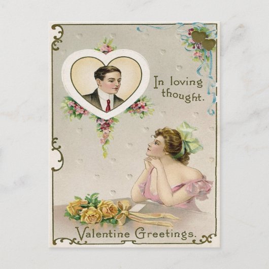 Carte Postale Valentine vintage (Devant)