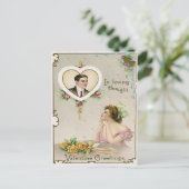 Carte Postale Valentine vintage (Debout devant)