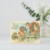 Carte postale Valentine vintage Automobile (Debout devant)