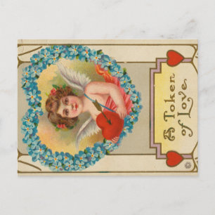 Carte Postale Valentine vintage, Stecher Litho Company, vers 191