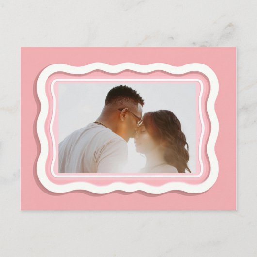 Carte Postale Valentine's Day Couple Card | Custom Photo (Devant)