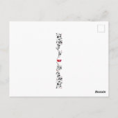 Carte Postale Valentine's Day Ginger Cat Basket Hearts  (Dos)