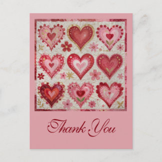 Carte Postale Valentine's Day Themed Quilting Pattern Patchwork