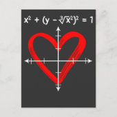 Carte Postale Valentines Jour Amour Math Équation Mathématicien (Devant)