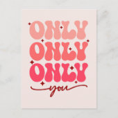Carte Postale Valentine's Only You (Devant)