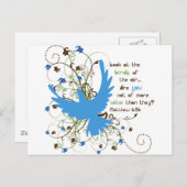 Carte Postale Valeur des oiseaux (Devant / Derrière)