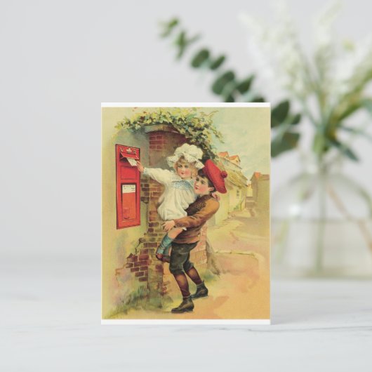 Carte Postale Validation d'une lettre (Debout devant)