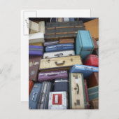 Carte Postale Valises empilées (Devant / Derrière)