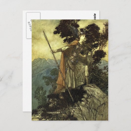 Carte Postale Valkyrie de Rackham (Devant / Derrière)