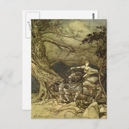 Carte Postale Valkyrie de Rackham (Devant / Derrière)
