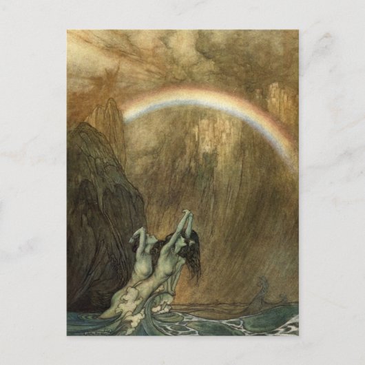 Carte Postale Valkyrie de Rackham (Devant)