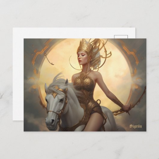 Carte Postale Valkyrie Sigrún (Devant / Derrière)