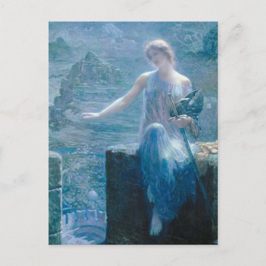 Carte Postale Valkyrie's Vigil Edward Robert Hughes (Devant)