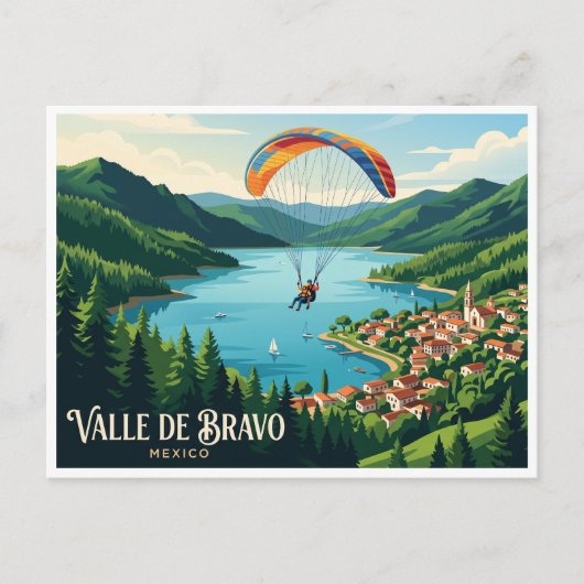 Carte Postale Valle de Bravo, Mexique (Devant)