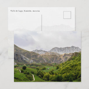 Carte Postale Valle de Lago, parc naturel de Somiedo en Espagne