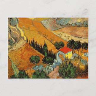 Carte Postale Vallée avec Plowman (F727)Van Gogh Fine Art