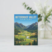 Carte Postale Vallée de Bitterroot Montana (Debout devant)