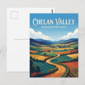 Carte Postale Vallée de Chelan États-Unis (Devant / Derrière)